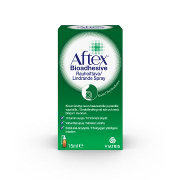 Aftex Bioadhesive rauhoittava spray 15 ml