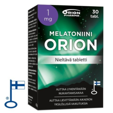 Melatoniini Orion 1 mg nieltävä 30 tabl