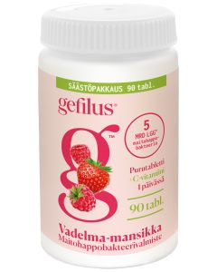 Gefilus purutabletti vadelma 90 tabl.