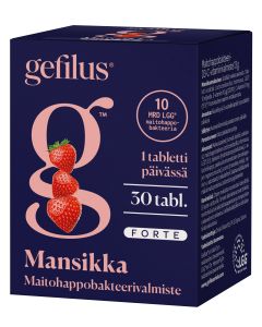Gefilus Forte purutabletti mansikka 30 tabl.