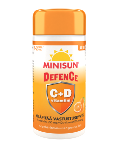 Minisun Defence C+D-vitamiini 60 PURUTABL