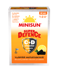 Minisun Super Defence Sitruuna-Lakritsi 60 purutabl