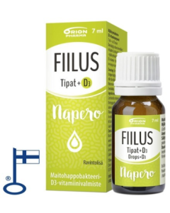 FIILUS Napero +D3 tipat (n. 30 annosta) 7 ML
