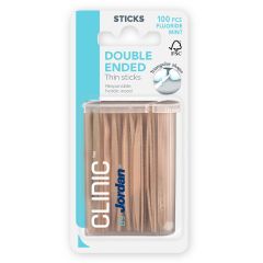 Clinic by Jordan Double Ended Thin Sticks hammastikku 100 kpl