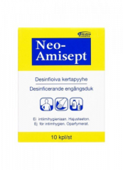 NEO-AMISEPT DESINFIOIVA PYYHE 10 KPL