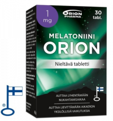 MELATONIINI ORION 1 MG NIELTÄVÄ 30 TABL