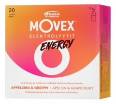 MOVEX ELEKTROLYYTTIJUOMAJAUHE ENERGY 20 ANNOSPUSSIA