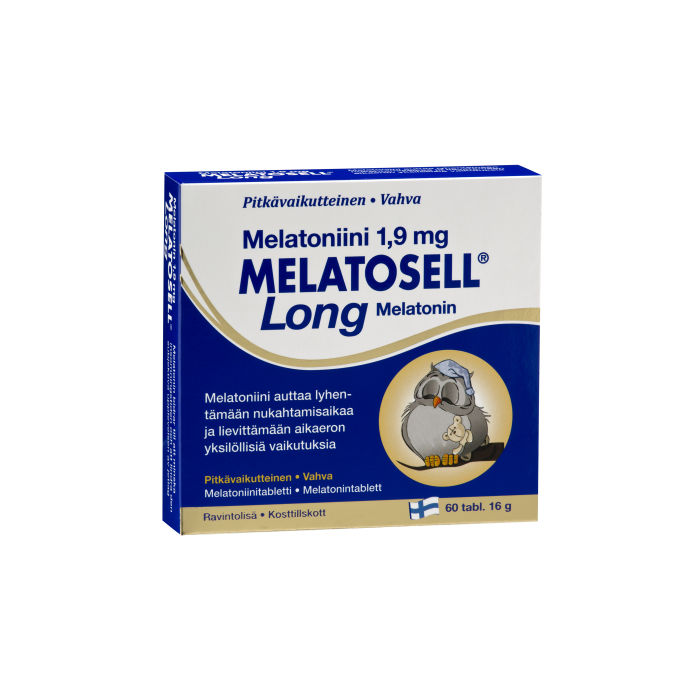 1000012472_Melatosell_Long_Melatoniini_1_9_mg_60_tabl_pakkauskuva_Pakkauskuva11740_jpg